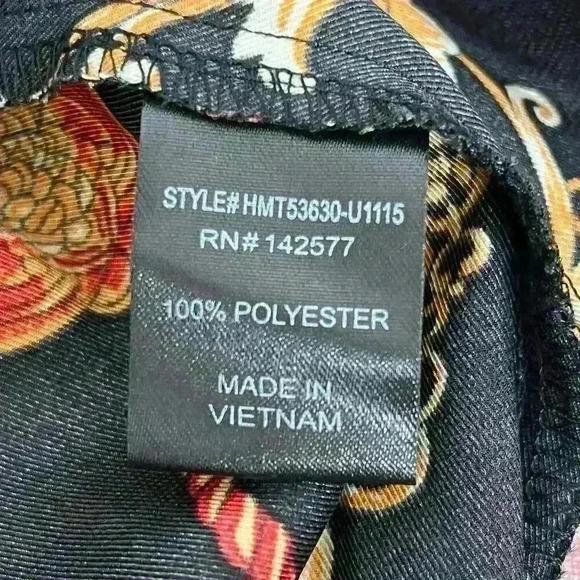 Haute Monde Chain Print Button Down Blouse Size Medium - Picture 7 of 10